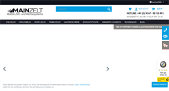 Desktop Screenshot of main-zelt.de